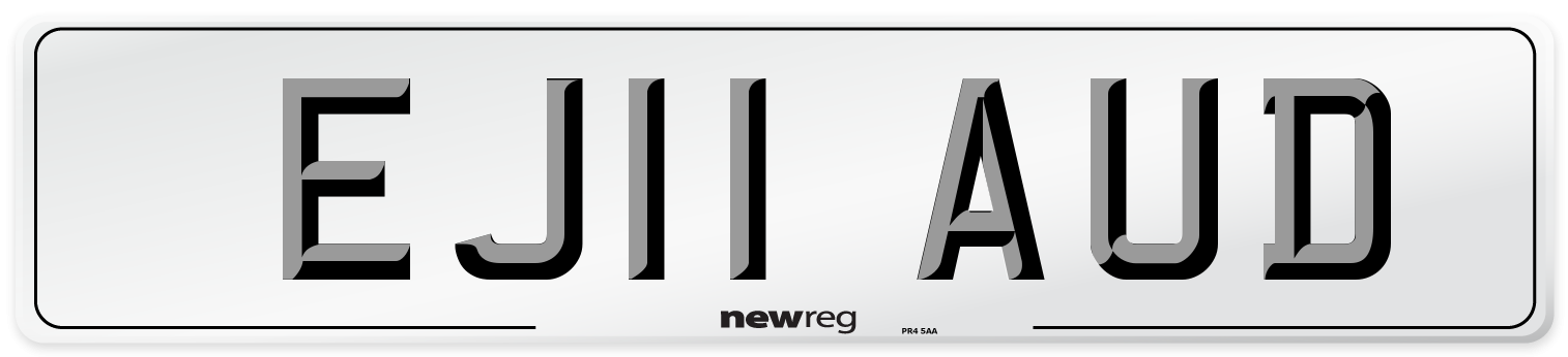 EJ11 AUD Number Plate from New Reg
